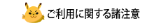 ご利用にあたっての諸注意